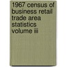 1967 Census Of Business Retail Trade Area Statistics Volume Iii by Printi U.S. Government Printing Office