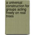 A Universal Construction for Groups Acting Freely on Real Trees