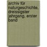 Archiv für Naturgeschichte, Dreissigster Jahrgang, Erster Band