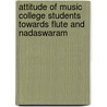 Attitude Of Music College Students Towards Flute And Nadaswaram by Malreddy Mohan Reddy