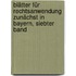 Blätter für Rechtsanwendung zunächst in Bayern, Siebter Band