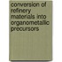 Conversion Of Refinery Materials Into Organometallic Precursors