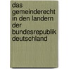 Das Gemeinderecht in Den Landern Der Bundesrepublik Deutschland by Hans Kluber