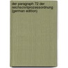 Der Paragraph 72 Der Reichscivilprozessordnung (German Edition) door Drechsler Wolfgang