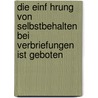 Die Einf Hrung Von Selbstbehalten Bei Verbriefungen Ist Geboten by Anna Ostrovskaya