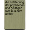 Die Entstehung Der Physischen Und Geistigen Welt Aus Dem Aether door Josef Schlesinger