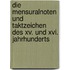 Die Mensuralnoten Und Taktzeichen Des Xv. Und Xvi. Jahrhunderts