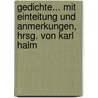 Gedichte... Mit Einteitung Und Anmerkungen, Hrsg. Von Karl Halm by Ludwig Heinrich Christoph Holty