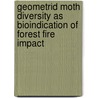 Geometrid moth diversity as bioindication of forest fire impact door Ngawo Namukonde