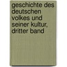 Geschichte des deutschen Volkes und seiner Kultur, Dritter Band door Samuel Sugenheim