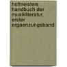 Hofmeisters Handbuch der Musikliteratur, erster Ergaenzungsband door Carl Friedrich Whistling
