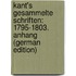 Kant's Gesammelte Schriften: 1795-1803. Anhang (German Edition)