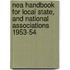 Nea Handbook For Local State, And National Associations 1953-54