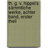 Th. G. v. Hippel's sämmtliche Werke, Achter Band, Erster Theil door Theodor Gottlieb Von Hippel