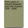 Thirty Years of Natural Disasters and Their Impacts 1976 - 2006 door Ganapathy G. P