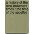 a History of the New Testament Times : the Time of the Apostles