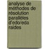 Analyse De Méthodes De Résolution Parallèles D'edo/eda Raides