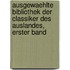 Ausgewaehlte Bibliothek der Classiker des Auslandes, erster Band