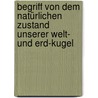 Begriff Von Dem Natürlichen Zustand Unserer Welt- Und Erd-kugel by Johann Christian Müldener