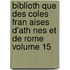 Biblioth Que Des Coles Fran Aises D'Ath Nes Et de Rome Volume 15