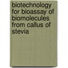 Biotechnology for Bioassay of Biomolecules from callus of Stevia door Aparna Taware