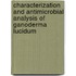 Characterization And Antimicrobial Analysis Of Ganoderma Lucidum