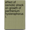 Effect of Osmotic Shock on Growth of Parthenium Hysterophorus L. by Saba Khurshid