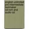English Unlimited Pre-intermediate Testmaker Cd-rom And Audio Cd by Mark Lloyd