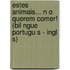 Estes Animais... N O Querem Comer! (Bil Ngue Portugu S - Ingl S)