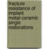 Fracture resistance of implant metal-ceramic single restorations
