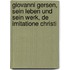 Giovanni Gersen, Sein Leben Und Sein Werk, De Imitatione Christi