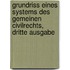 Grundriss Eines Systems des Gemeinen Civilrechts, dritte Ausgabe