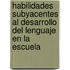 Habilidades Subyacentes al Desarrollo del Lenguaje en la Escuela