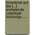 Hirtenbrief Auf Die [...] Eintretende Jubelfeyer Salzburgs......