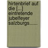 Hirtenbrief Auf Die [...] Eintretende Jubelfeyer Salzburgs...... door Jerôme-Joseph Von Collerodo