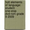 Holt Elements Of Language: Student One-stop Dvd-rom Grade 9 2009 by Warriner