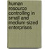 Human Resource Controlling in Small and Medium-Sized Enterprises