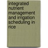 Integrated Nutrient Management and Irrigation Scheduling in Rice door Vimal Pratap Pandey