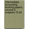 Intermediate Accounting Working Papers, Volume 2: Chapters 15-24 door Jerry J. Weygandt