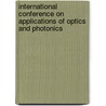 International Conference on Applications of Optics and Photonics by Manuel F. Costa