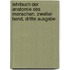 Lehrbuch der Anatomie des Menschen. zweiter Band, dritte Ausgabe