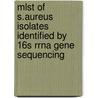 Mlst Of S.aureus Isolates Identified By 16s Rrna Gene Sequencing door Munaff Abd Al-Abbas