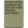 Minutes of the Meeing of the Faith and Order Standing Commission by World Council of Churches