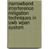 Narrowband Interference Mitigation Techniques In Uwb Wpan System