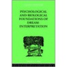 Psychological and Biological Foundations of Dream-interpretation door Samuel Lowy