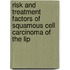 Risk and Treatment Factors of Squamous Cell Carcinoma of the Lip