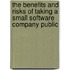 The Benefits and Risks of Taking a Small Software Company Public
