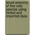 Wood Anatomy of Five Cola Species Using Herbal and Imported Dyes