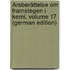 Årsberättelse Om Framstegen I Kemi, Volume 17 (German Edition)