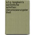 A.F.G. Langbein's Sämmtliche Schriften: vierundzwanzigster Theil